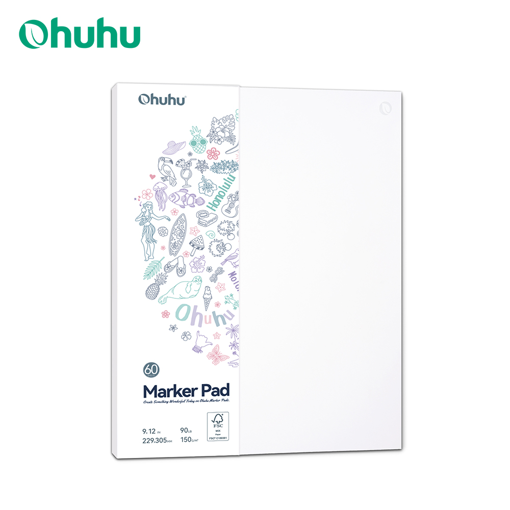Copic Marker Sketch - Двусторонние маркеры Ohuhu, художественный альбом для