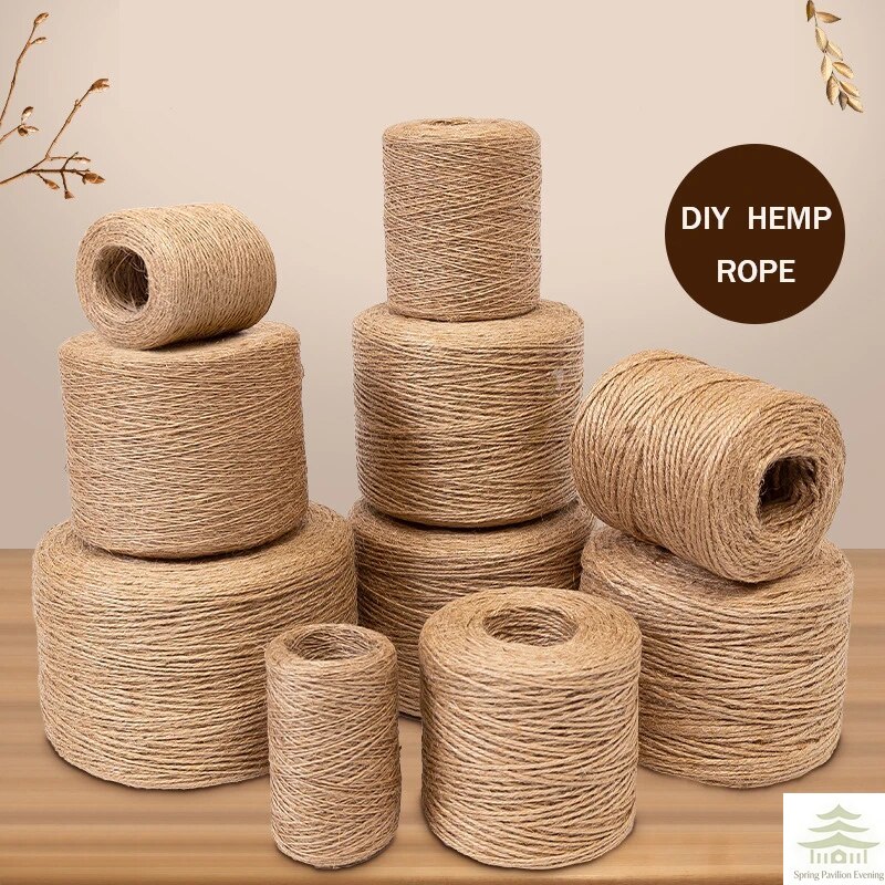 Twine Jute Natural - 50/100 м, 2 мм, натуральная джутовая