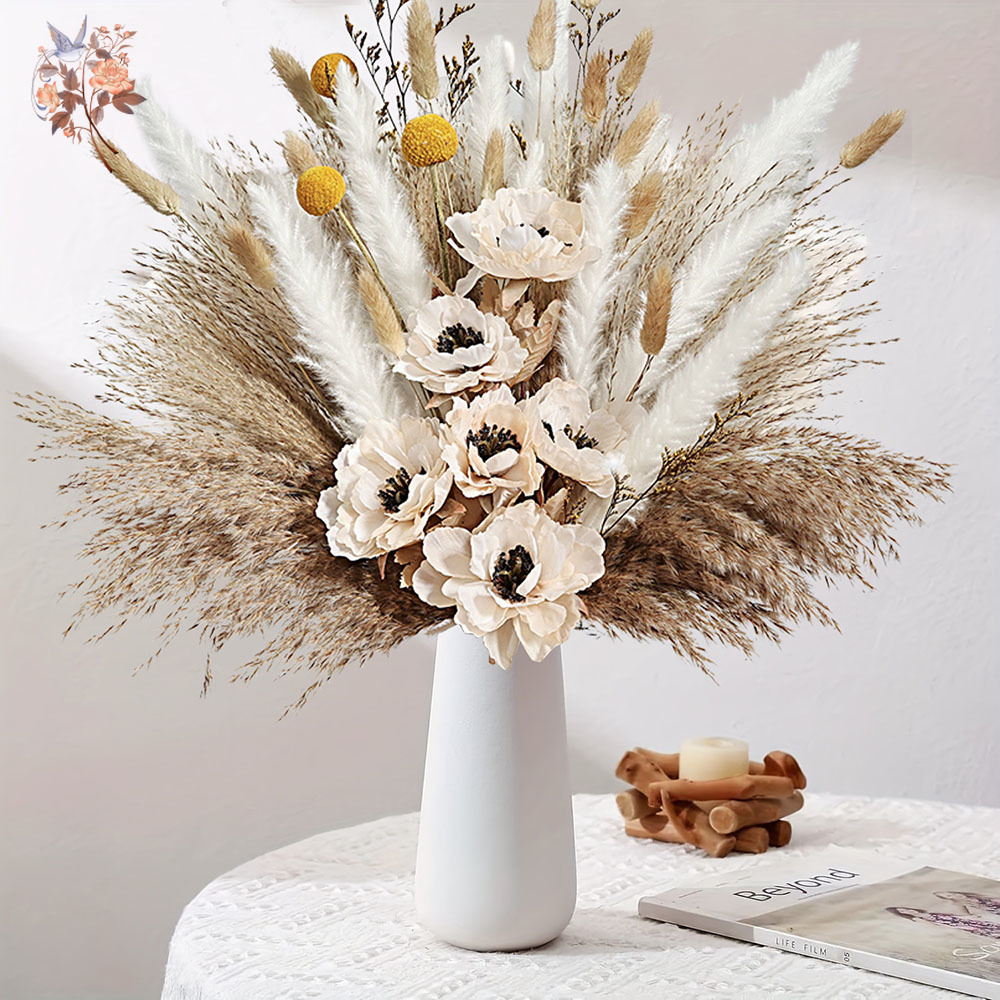 Dried Flower Bunch - 55 шт., букет искусственных цветов, пушистая
