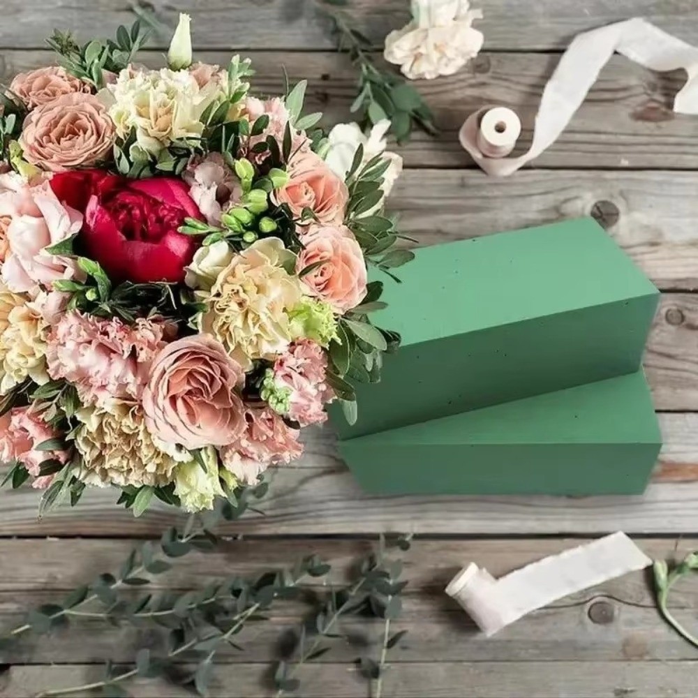 Bouquet Holder Foam - Зеленый пенопласт для цветочных композиций, прямоугольной