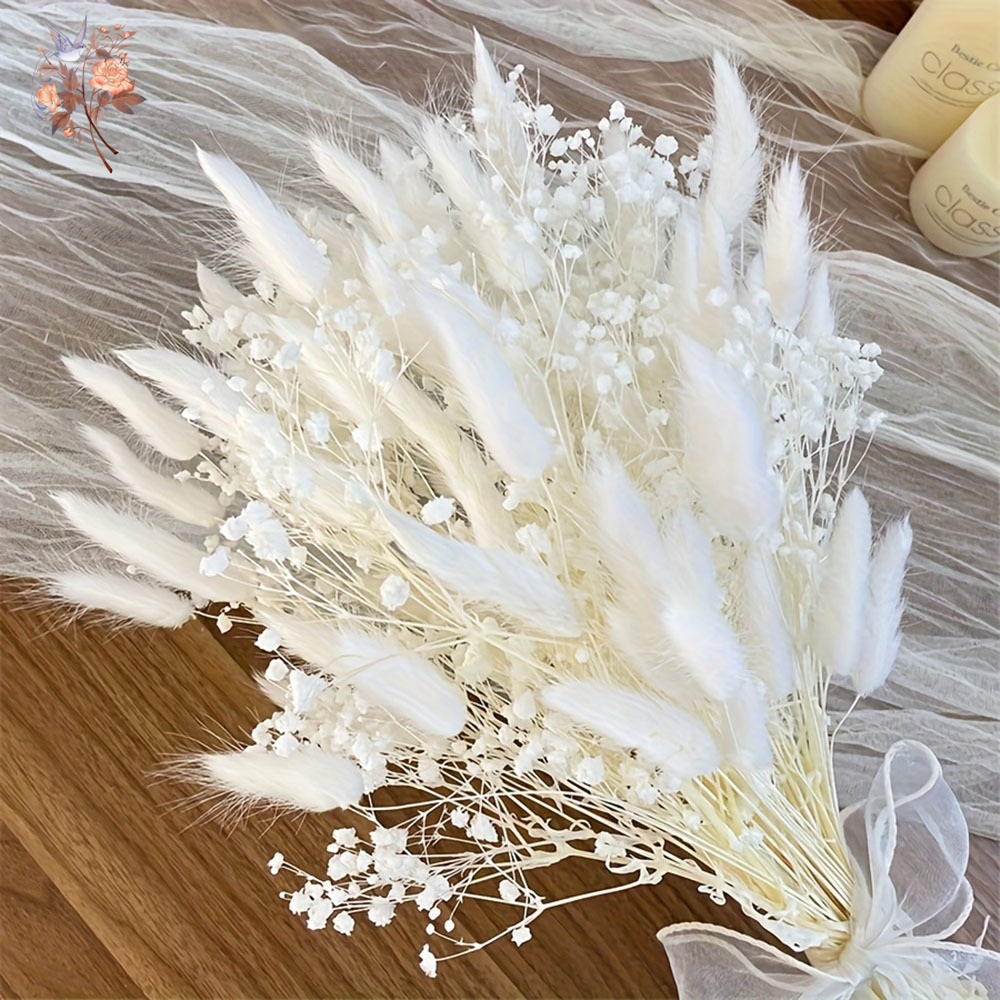 54 шт., белые сушеные цветы, с – обзор и цена Dried Flower Bunch