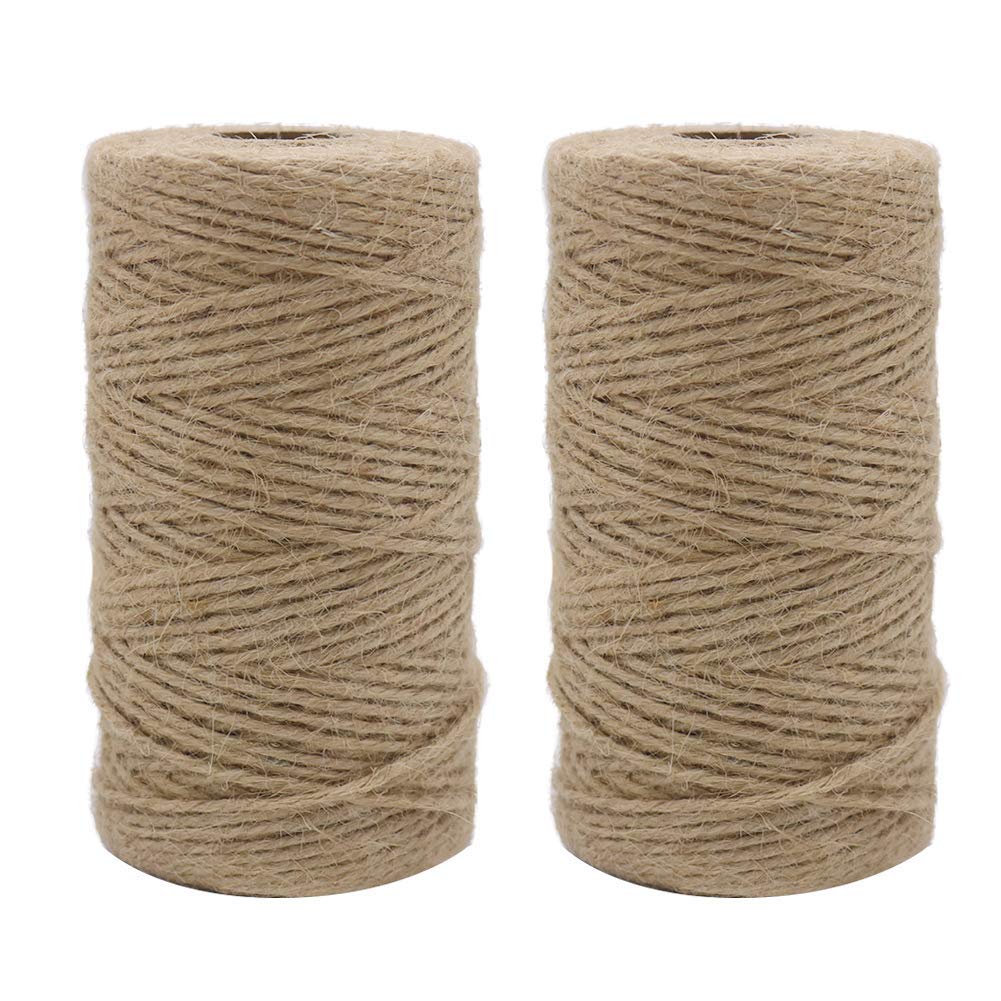 2 шт. X 333 фута, 2 мм, 3-слой – обзор и цена Twine Jute Natural
