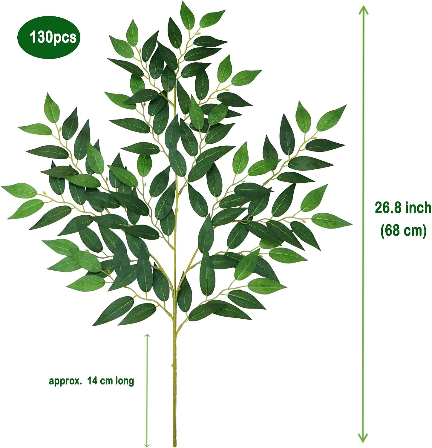 130 шт. искусственных стеблей  – обзор и цена Ruscus Stem Faux